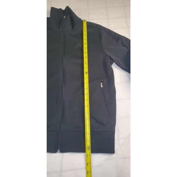 Nike Size M Golf Jacket Mens Black Standard Fit Hoodie Full Zip Long Sleeve Ca9 - Picture 3 of 8